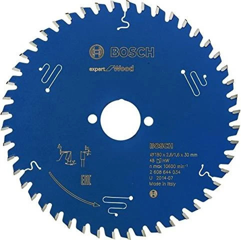 Bosch Professional Expert for Wood Kreissägeblatt 48Z, 180x1.6x30mm, 1 Stück