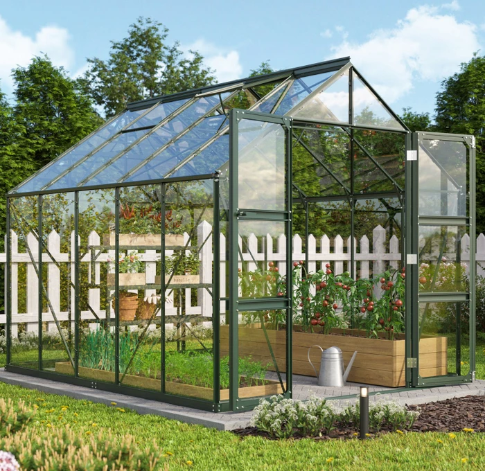Vitavia Domus 8300 ESG 3mm Gewächshaus smaragd