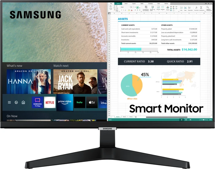 Samsung Smart Monitor M5 M50A, schwarz, 24"