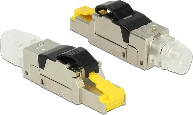 DeLOCK RJ-45 Cat8 Modularstecker, feldkonfektionierbar, Metall