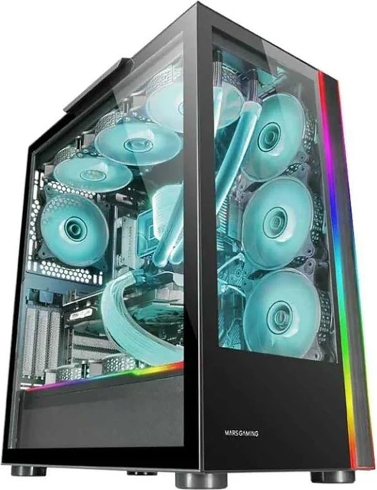 Mars Gaming MC-Ultra Black, Glasfenster