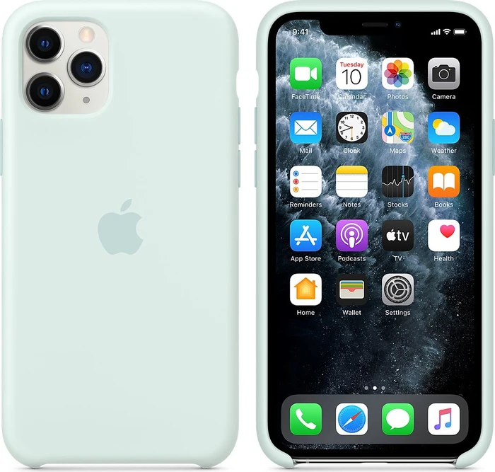 Apple Silikon Case für iPhone 11 Pro Meerschaum