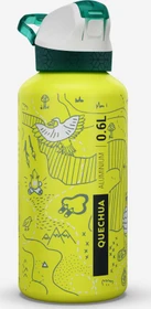 Quechua Alu Schnellverschluss Trinkflasche 600ml grün