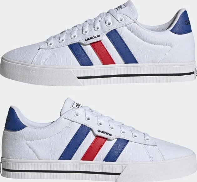 adidas Daily 3.0 cloud white/royal blue/vivid red (Herren)