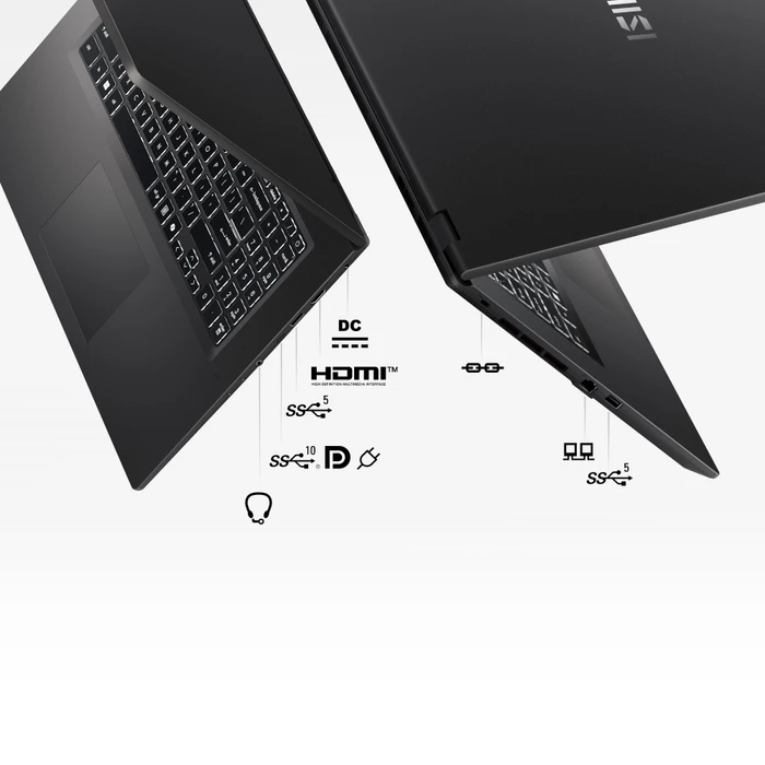MSI Venture 17 AI A1MG-011, Solid Gray, Core Ultra 5 125H, 16GB RAM, 512GB SSD, DE