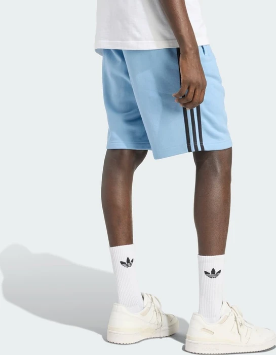 adidas Adicolor 3-Streifen Trainingshose kurz ash blue/black (Herren)