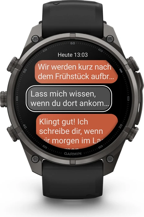 Garmin Fenix 9 Pro inReach 47mm carbon grey dlc titanium/black-pebble grey