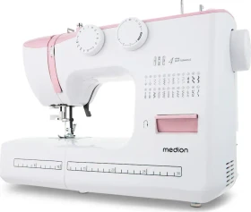 Medion Life SM60 MD10689 Nähmaschine weiß/rosa