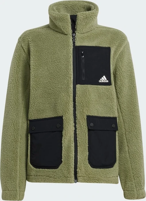 adidas Fleece Funktionsjacke tent green/black (Junior)