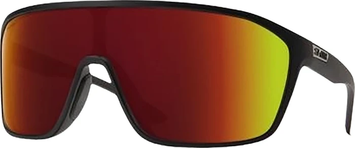 Smith Boomtown matte black/chromapop red mirror