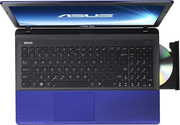 ASUS K55VD-SX621H, blau, Core i3-3120M, 4GB RAM, 500GB HDD, GeForce 610M, PL