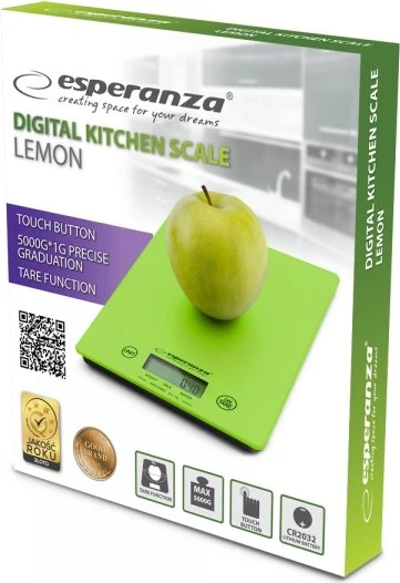 Esperanza EKS002G Lemon digitale Küchenwaage grün