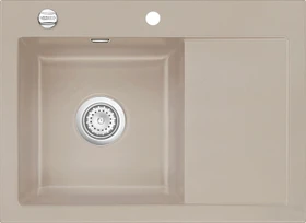 systemceram Mera 70 F Einbau Becken links mit Ablauffernbedienung fango