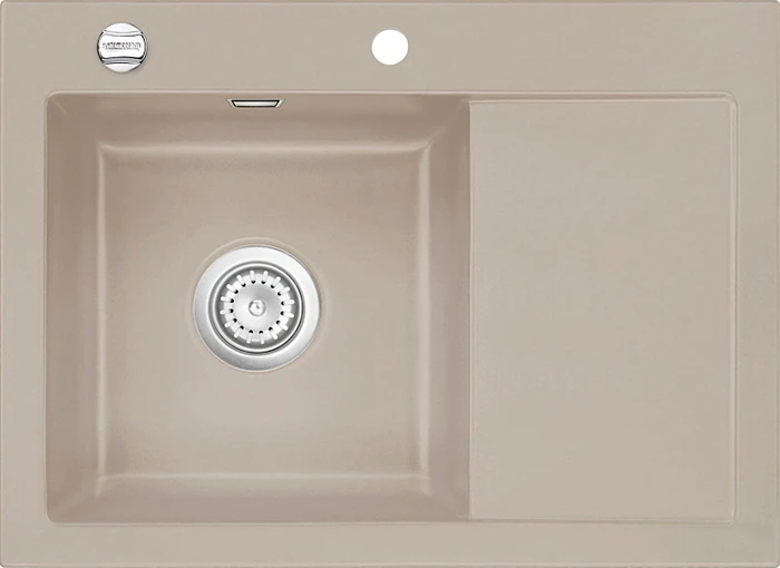 systemceram Mera 70 F Einbau Becken links mit Ablauffernbedienung fango