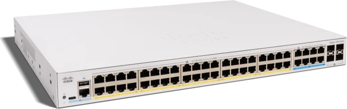 Cisco Catalyst 1300X Rackmount Gigabit Managed Switch, 48x RJ-45, 4x SFP28, 740W PoE++