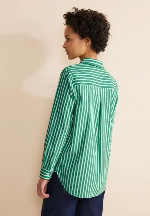 Street One Streifen Hemd langarm fresh spring green (Damen)