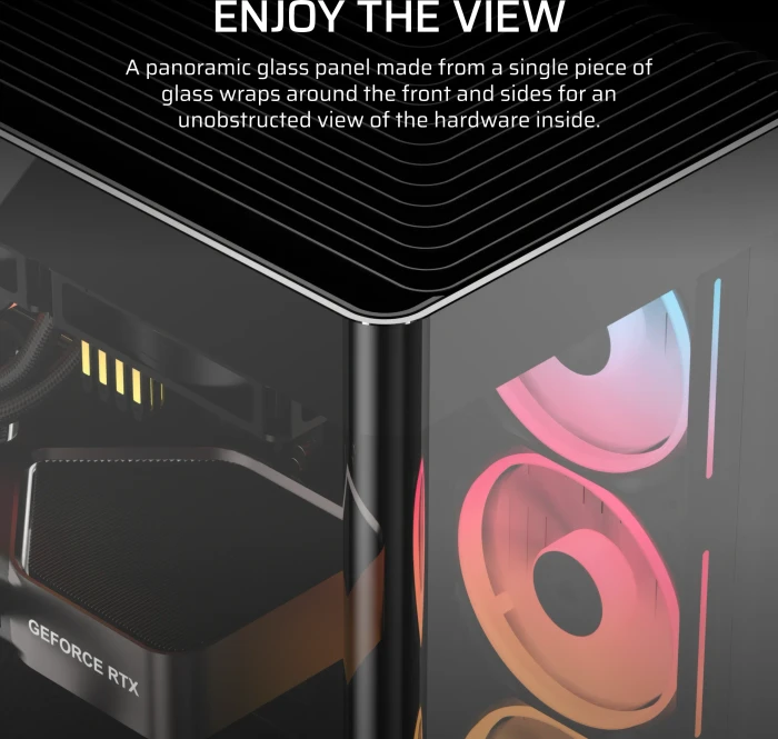Corsair FRAME 4500X LX-R RGB, schwarz, Glasfenster