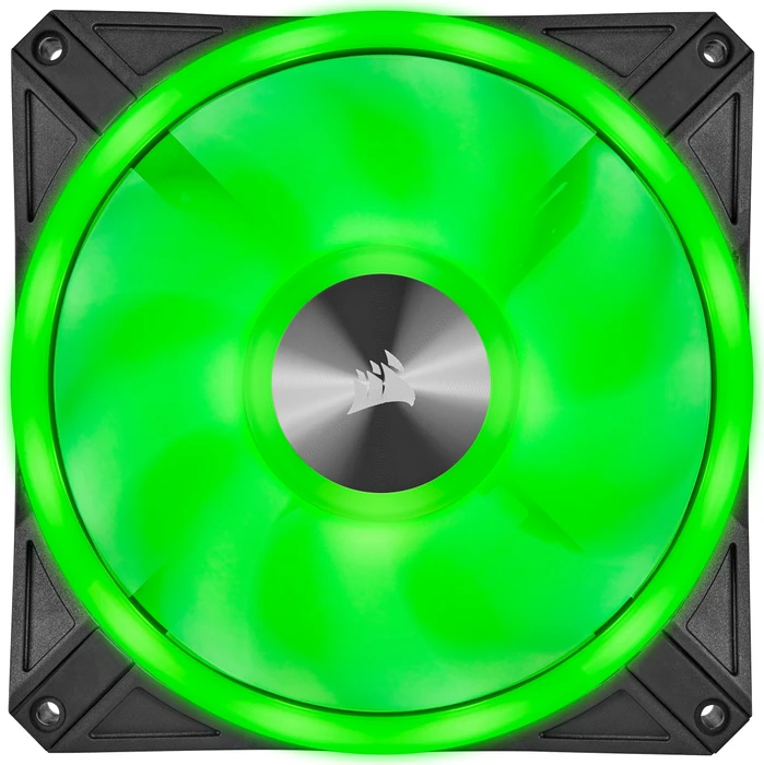 Corsair QL Series iCUE QL140 RGB PWM Dual Fan Kit, schwarz, LED-Steuerung, 140mm, 2er-Pack
