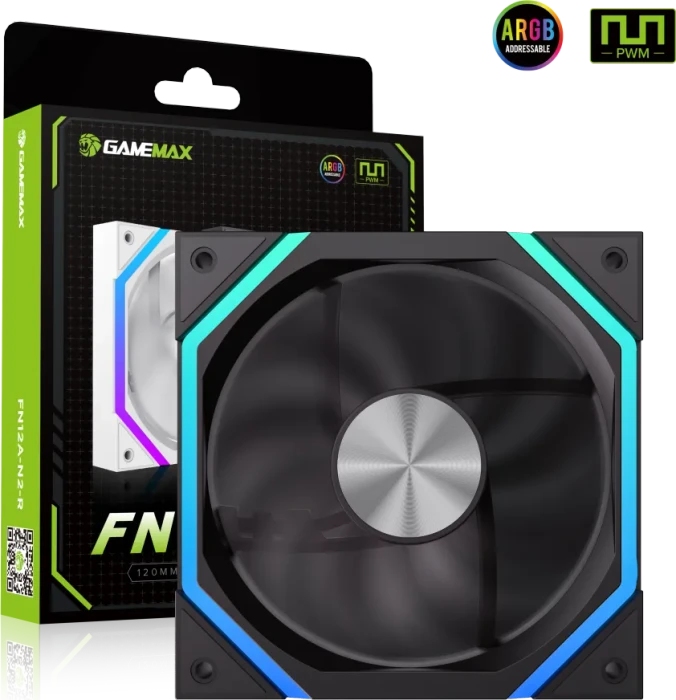 GameMax FN12A-N2, schwarz, 120mm