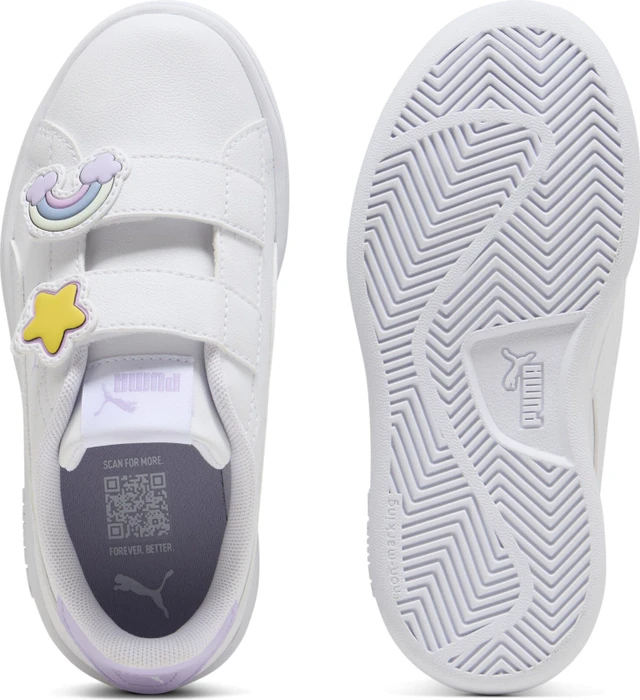 Puma Smash 3.0 Badges puma white/light lavender (Junior)