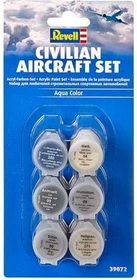 Revell Aqua Color Zivilflugzeuge Farbset, 6-tlg.