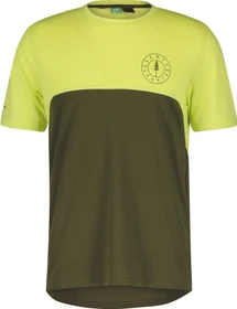 Scott Trail Flow DRI Trikot kurzarm bitter yellow/fir green (Herren)