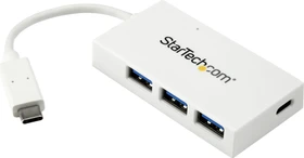 StarTech USB-Hub, weiß, 1x USB-C 3.0, 3x USB-A 3.0, USB-C 3.0 [Stecker] (HB30C3A1CFBW)