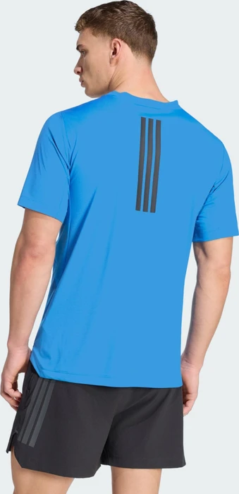 adidas D4T Primelift 3-Streifen Funktionsshirt kurzarm ray blue (Herren)