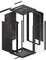 Lanberg 19" Wandschrank 22HE, hängend, Flat Pack, Glastür, IP20, RAL 9004, 600mm tief Vorschaubild