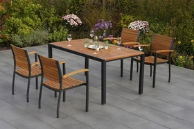 Merxx Santorin Gartenmöbel-Set, 5-tlg.