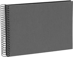 Goldbuch Spiralalbum Bella Vista 23x17 schwarze Seiten grau