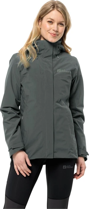 Jack Wolfskin Luntal 3in1 Funktionsjacke slate green (Damen)