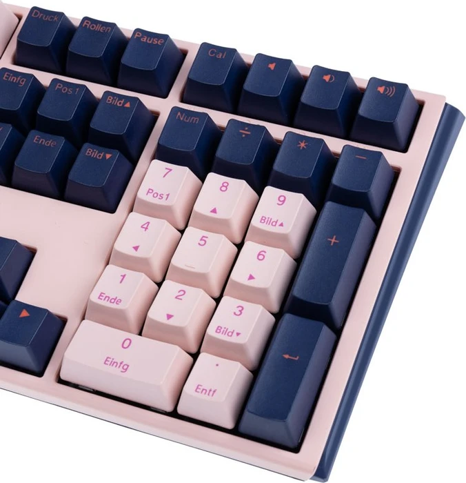 Ducky One 3 Fuji PBT rosa/blau, MX SILENT RED, USB, DE