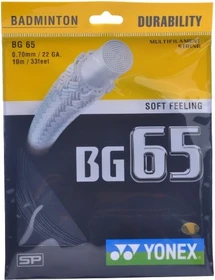 Yonex BG65 Badmintonsaite schwarz 10m