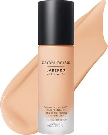 bareMinerals barePro 24h Matte Comfort Liquid Foundation fair 17 neutral LSF20, 30ml