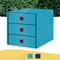 Leitz Click & Store Cosy Schubladenbox, 3 Schubladen, blau Vorschaubild