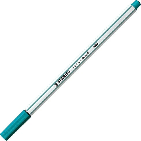 STABILO Pen 68 brush türkisblau, 10er-Pack