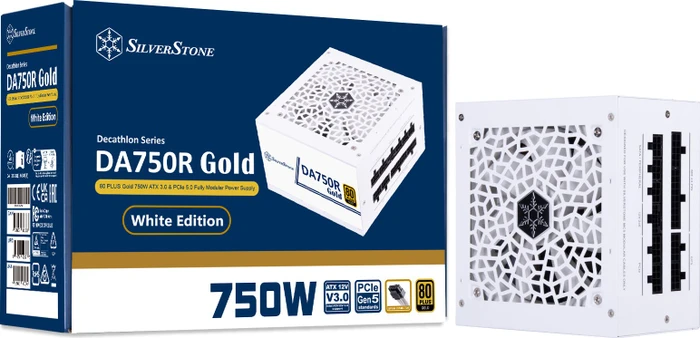 SilverStone Decathlon Gold Series DA750R-GMA (12V-2x6) weiß 750W, ATX 3.0