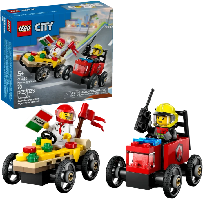 LEGO City - Pizzalieferwagen vs. Löschauto