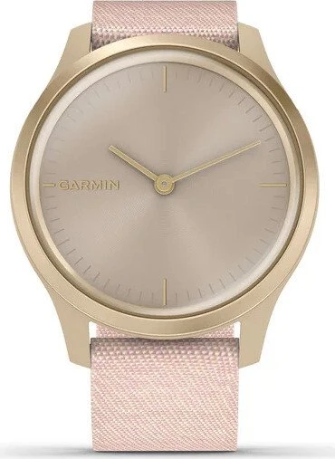 Garmin vivomove Style Aktivitäts-Tracker blush pink woven/light gold
