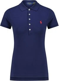 Ralph Lauren Slim Fit Stretch Poloshirt kurzarm newport navy (Damen)