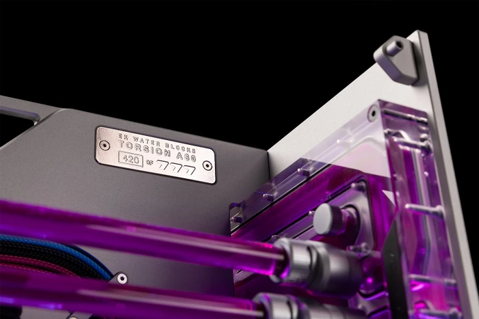 EK Water Blocks EK-Quantum Torsion A60 Silver Limited Edition, silber, Glasfenster