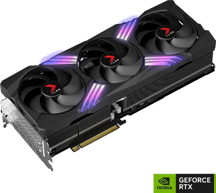 PNY GeForce RTX 4080 SUPER XLR8 Gaming Verto Epic-X RGB Overclocked Triple Fan, 16GB GDDR6X, HDMI, 3x DP