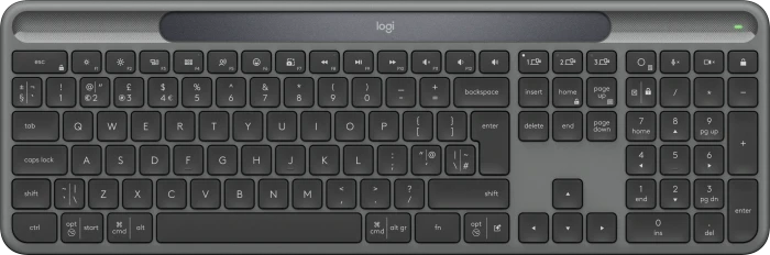 Logitech Signature Slim Solar+ K980, Grafit, USB/Bluetooth, UK