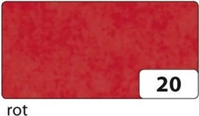 Folia Transparentpapier rot, 70x100mm, 42g/m², 25 Blatt