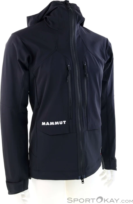 Mammut Eiger Nordwand Pro SO Hooded Funktionsjacke schwarz (Herren)