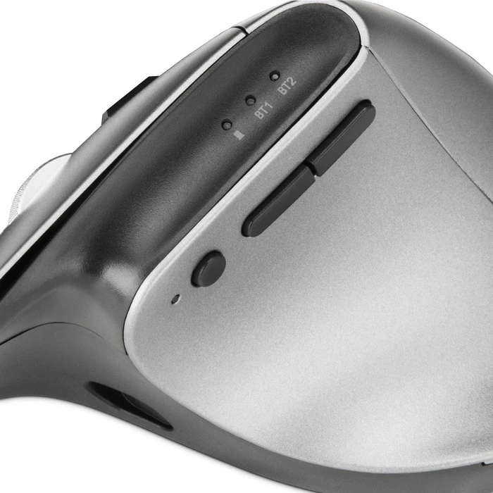 Hama EMW-700 Vertical Ergonomic Multi Device Mouse, grau/schwarz, USB/Bluetooth