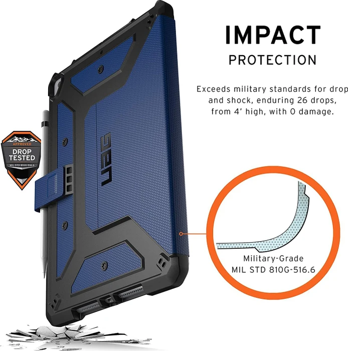 UAG Metropolis Series Case für Apple iPad 10.2" 2019/2020, Cobalt blau