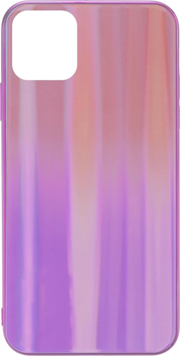 Peter Jäckel Commander Glas Back Cover Rainbow für Apple iPhone 12 Mini violett