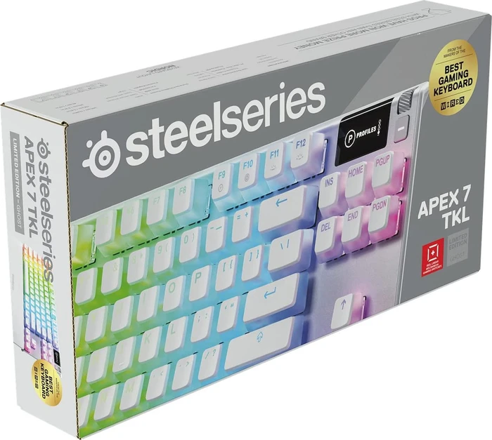 SteelSeries Apex 7 TKL Ghost, weiß, SteelSeries QX2 RED, USB, US